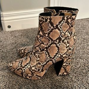 Jeffrey Campbell - Dormant Snakeskin Boots (size 11M)